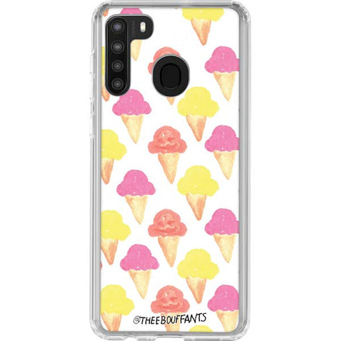 Bouffants and Broken Hearts Ice Cream Galaxy A21 Clear Case