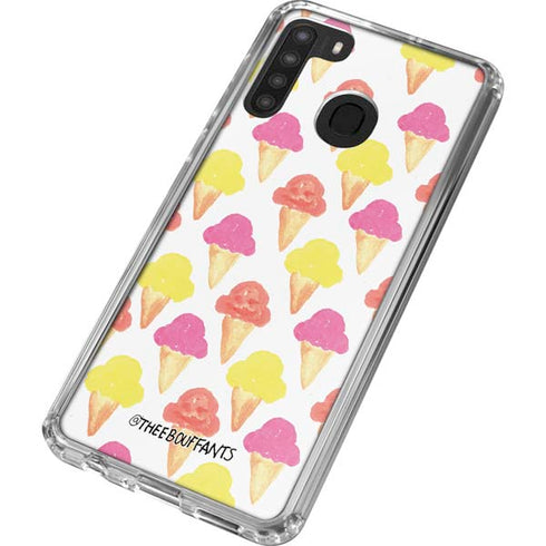 Bouffants and Broken Hearts Ice Cream Galaxy A21 Clear Case