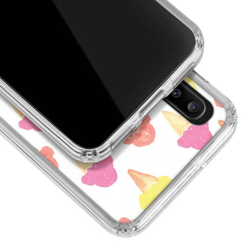 Bouffants and Broken Hearts Ice Cream Galaxy A30 Clear Case