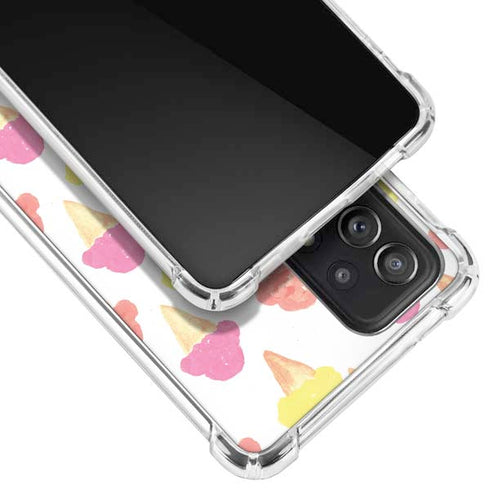 Bouffants and Broken Hearts Ice Cream Galaxy A72 5G Clear Case