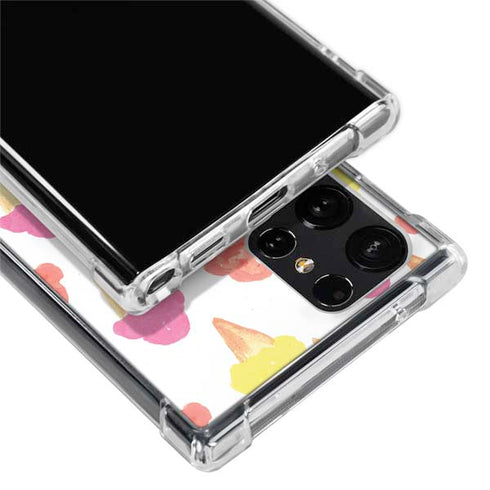 Bouffants and Broken Hearts Ice Cream Galaxy S22 Ultra Clear Case