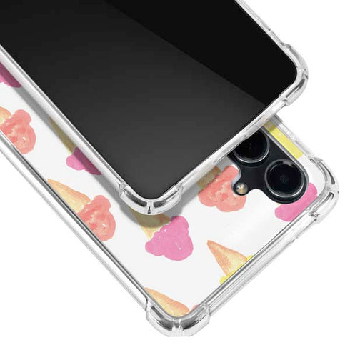 Bouffants and Broken Hearts Ice Cream Galaxy S23 FE Clear Case
