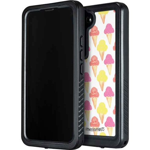 Bouffants and Broken Hearts Ice Cream Galaxy S23 Waterproof Case