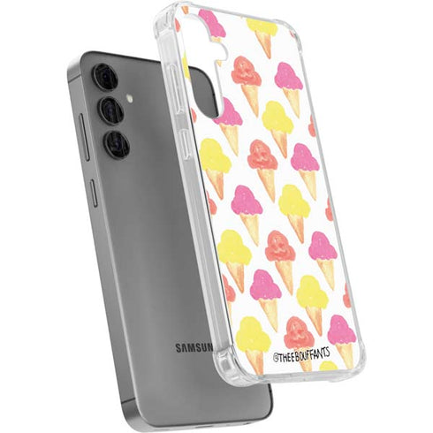Bouffants and Broken Hearts Ice Cream Galaxy S24 Plus Clear Case