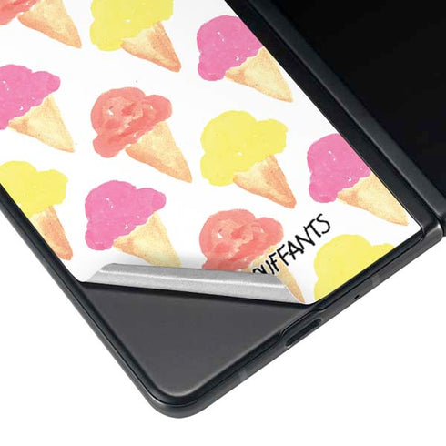 Bouffants and Broken Hearts Ice Cream Galaxy Z Fold3 5G Skin