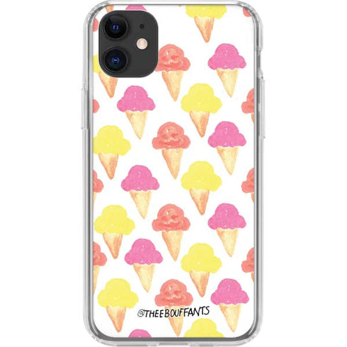 Bouffants and Broken Hearts Ice Cream iPhone 11 Clear Case