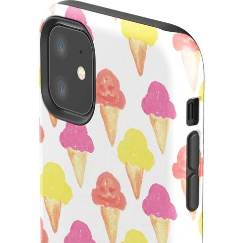 Bouffants and Broken Hearts Ice Cream iPhone 11 Impact Case