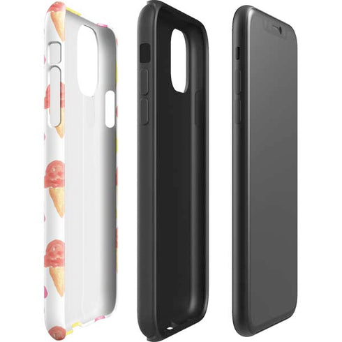 Bouffants and Broken Hearts Ice Cream iPhone 11 Impact Case