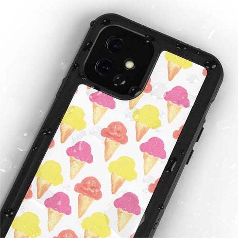 Bouffants and Broken Hearts Ice Cream iPhone 12 Waterproof Case