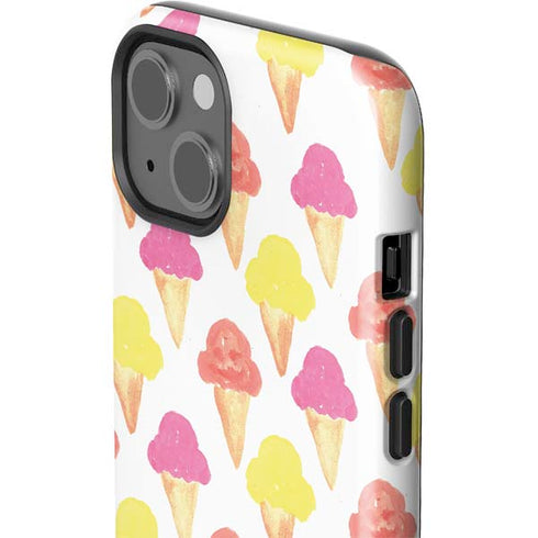 Bouffants and Broken Hearts Ice Cream iPhone 15 Plus Impact Case