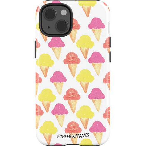 Bouffants and Broken Hearts Ice Cream iPhone 15 Impact Case