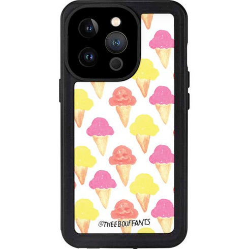 Bouffants and Broken Hearts Ice Cream iPhone 14 Pro Waterproof Case