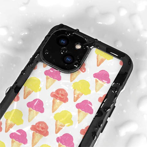 Bouffants and Broken Hearts Ice Cream iPhone 15 Waterproof Case
