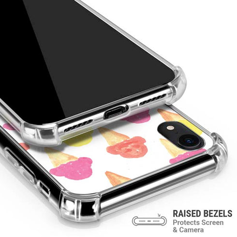 Bouffants and Broken Hearts Ice Cream iPhone XR Clear Case