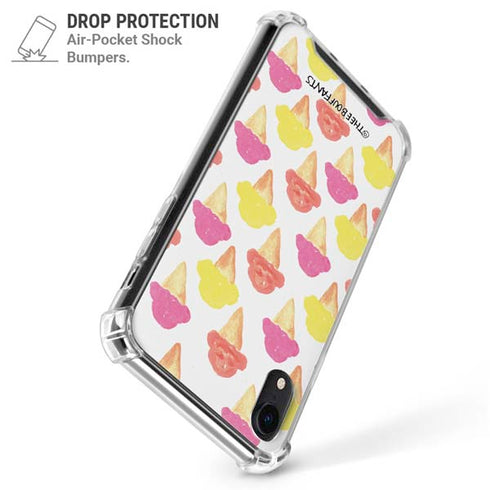 Bouffants and Broken Hearts Ice Cream iPhone XR Clear Case