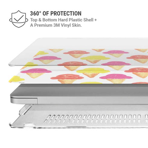 Bouffants and Broken Hearts Ice Cream MacBook Pro 13in (2020) Case plus Skin