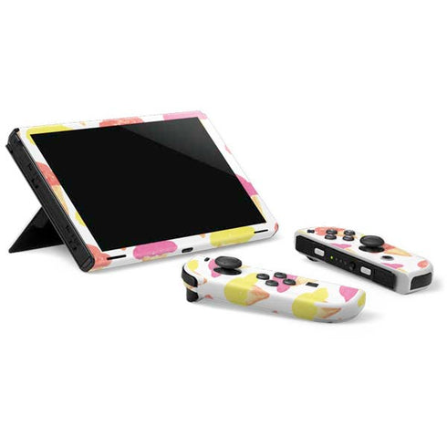 Bouffants and Broken Hearts Ice Cream Nintendo Switch OLED (2021) Skin