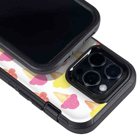 Bouffants and Broken Hearts Ice Cream Otterbox Defender iPhone Skin