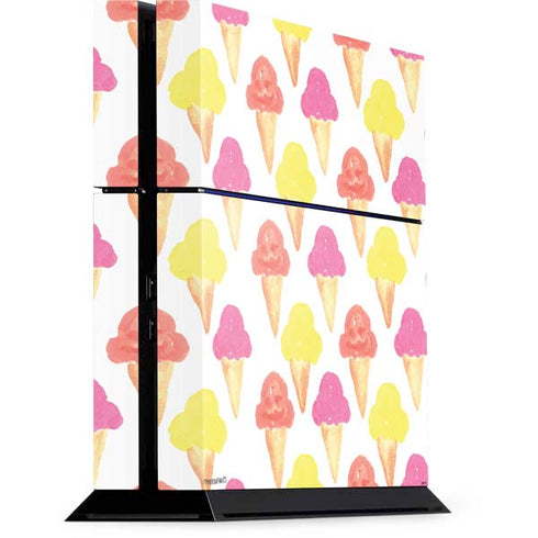 Bouffants and Broken Hearts Ice Cream PS4 Console Skin