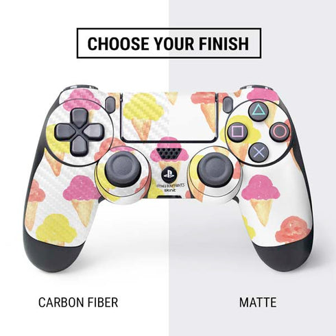 Bouffants and Broken Hearts Ice Cream PS4 Controller Skin