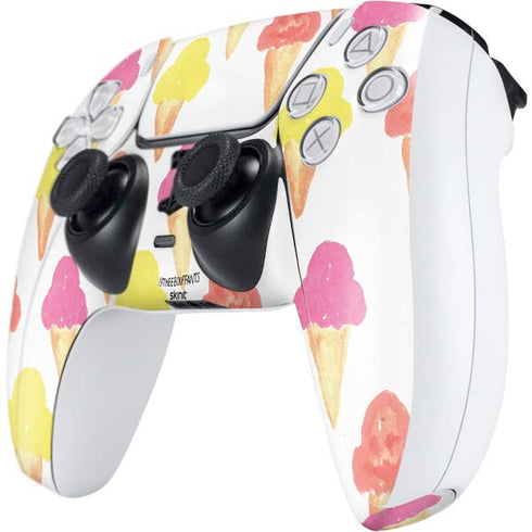 Bouffants and Broken Hearts Ice Cream PS5 Controller Skin