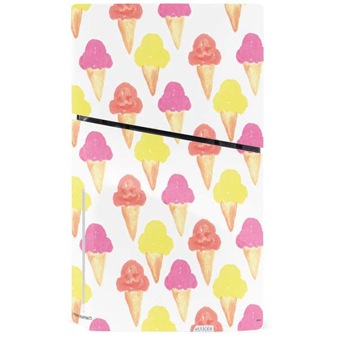 Bouffants and Broken Hearts Ice Cream PS5 Slim Disk Bundle Skin