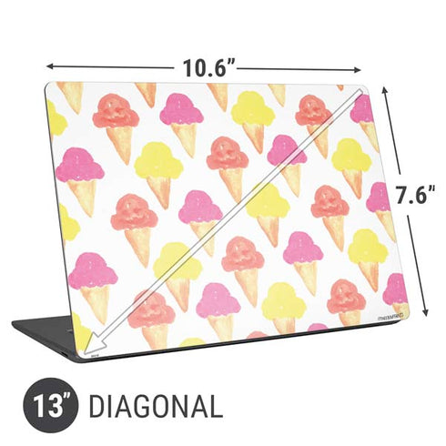 Bouffants and Broken Hearts Ice Cream Universal Laptop 13in (10.6 x 7.6in) Skin
