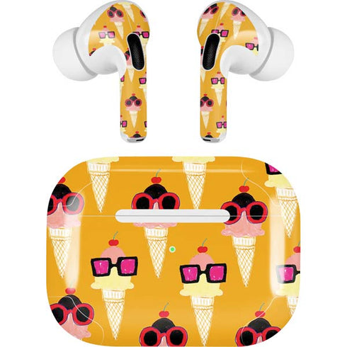 Bouffants and Broken Hearts Ice Cream with Shades Apple AirPods Pro Skin