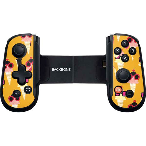 Bouffants and Broken Hearts Ice Cream with Shades Backbone One for iPhone Game Controller Skin