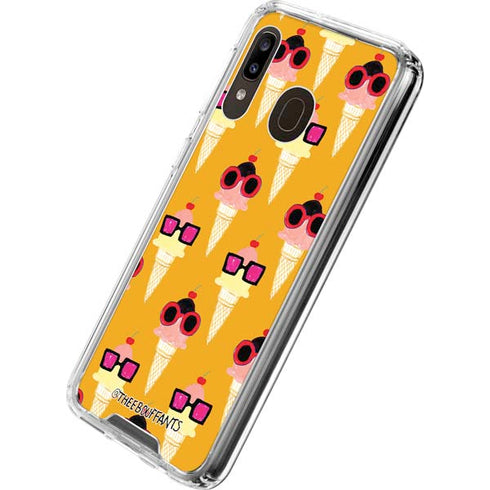 Bouffants and Broken Hearts Ice Cream with Shades Galaxy A30 Clear Case