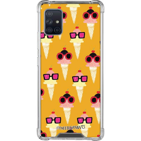 Bouffants and Broken Hearts Ice Cream with Shades Galaxy A51 5G Clear Case