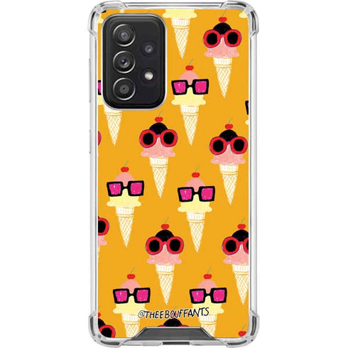 Bouffants and Broken Hearts Ice Cream with Shades Galaxy A52 5G Clear Case