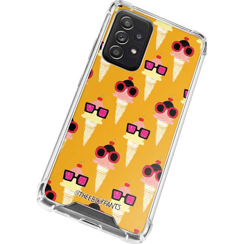 Bouffants and Broken Hearts Ice Cream with Shades Galaxy A52 5G Clear Case