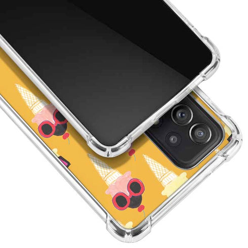 Bouffants and Broken Hearts Ice Cream with Shades Galaxy A52 5G Clear Case