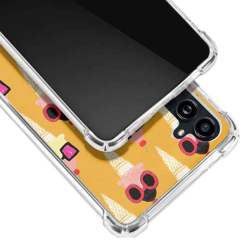 Bouffants and Broken Hearts Ice Cream with Shades Galaxy A54 5G Clear Case