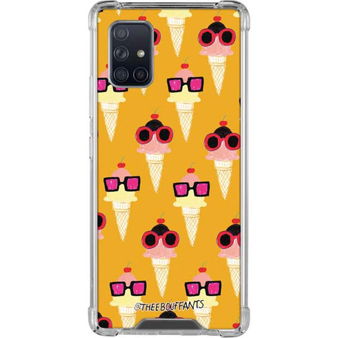 Bouffants and Broken Hearts Ice Cream with Shades Galaxy A71 5G Clear Case