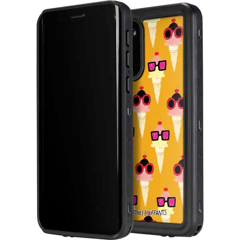 Bouffants and Broken Hearts Ice Cream with Shades Galaxy S20 Plus Waterproof Case