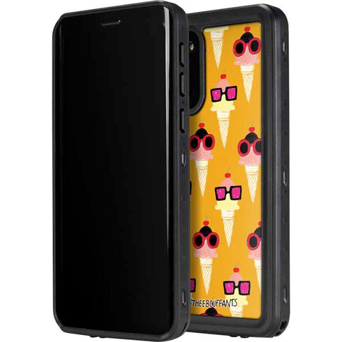 Bouffants and Broken Hearts Ice Cream with Shades Galaxy S20 Waterproof Case