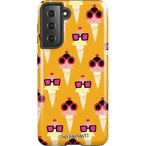Bouffants and Broken Hearts Ice Cream with Shades Galaxy S21 5G Pro Case