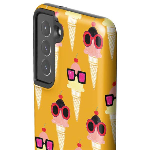 Bouffants and Broken Hearts Ice Cream with Shades Galaxy S21 5G Pro Case