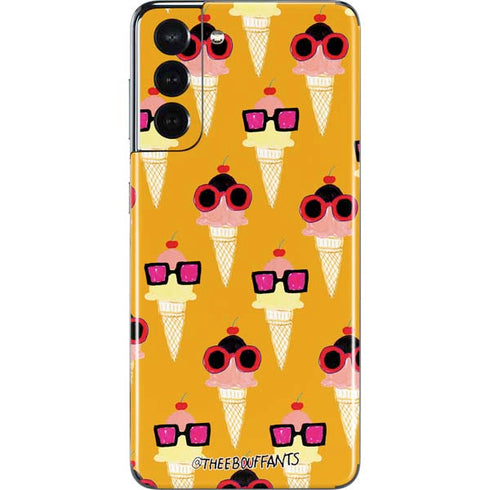 Bouffants and Broken Hearts Ice Cream with Shades Galaxy S21 5G Skin