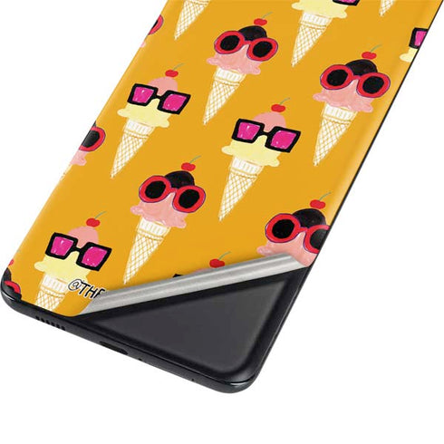 Bouffants and Broken Hearts Ice Cream with Shades Galaxy S21 5G Skin