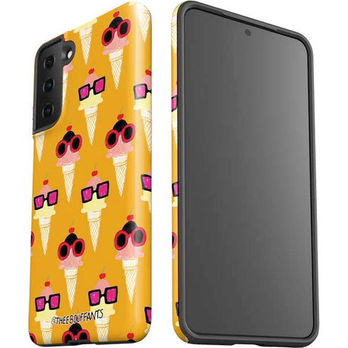 Bouffants and Broken Hearts Ice Cream with Shades Galaxy S21 FE Pro Case