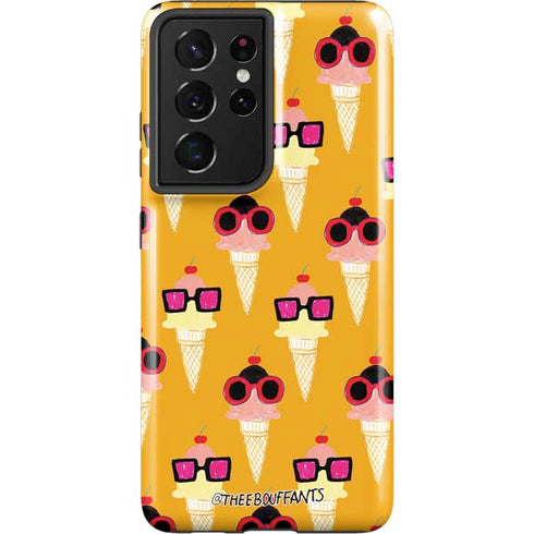 Bouffants and Broken Hearts Ice Cream with Shades Galaxy S21 Ultra 5G Pro Case