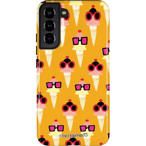 Bouffants and Broken Hearts Ice Cream with Shades Galaxy S22 Plus Pro Case