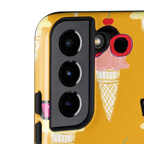 Bouffants and Broken Hearts Ice Cream with Shades Galaxy S22 Plus Pro Case