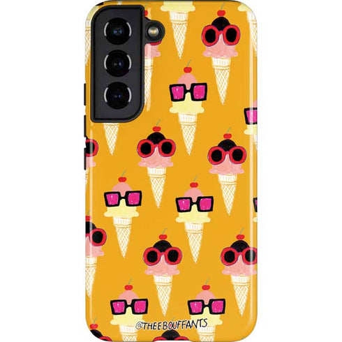 Bouffants and Broken Hearts Ice Cream with Shades Galaxy S22 Pro Case