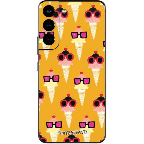 Bouffants and Broken Hearts Ice Cream with Shades Galaxy S22 Skin
