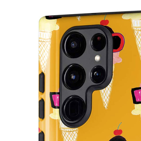 Bouffants and Broken Hearts Ice Cream with Shades Galaxy S22 Ultra Pro Case