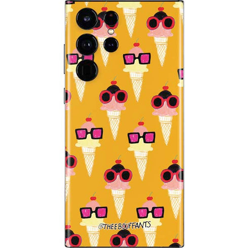 Bouffants and Broken Hearts Ice Cream with Shades Galaxy S22 Ultra Skin